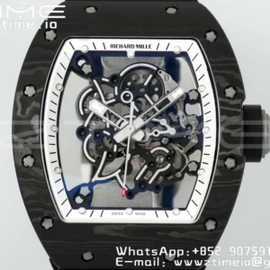 RICHARD MILLE RM055 NTPT/Ti ZF 1:1 Best Edition White Bezel Black RMUL2 Super Clone - Super Clone Watch | 1:1 Best Version