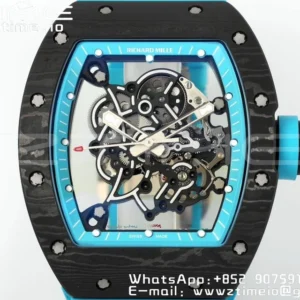 RICHARD MILLE RM055 NTPT ZF 1:1 Best Edition Blue Bezel Blue Crown RMUL2 Super Clone - Super Clone Watch | 1:1 Best Version