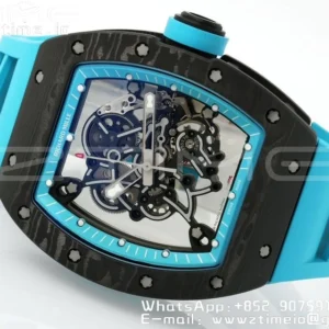 RICHARD MILLE RM055 NTPT ZF 1:1 Best Edition Blue Bezel Blue Crown RMUL2 Super Clone - Super Clone Watch | 1:1 Best Version