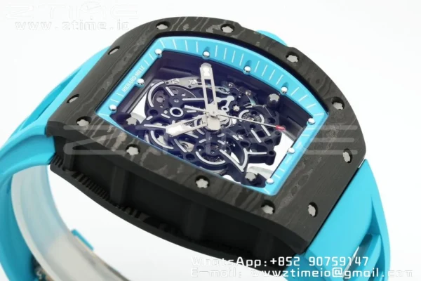 RICHARD MILLE RM055 NTPT ZF 1:1 Best Edition Blue Bezel Blue Crown RMUL2 Super Clone - Super Clone Watch | 1:1 Best Version