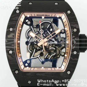 RICHARD MILLE RM055 NTPT ZF 1:1 Best Edition Gold Bezel Black Crown RMUL2 Super Clone - Super Clone Watch | 1:1 Best Version