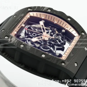 RICHARD MILLE RM055 NTPT ZF 1:1 Best Edition Gold Bezel Black Crown RMUL2 Super Clone - Super Clone Watch | 1:1 Best Version