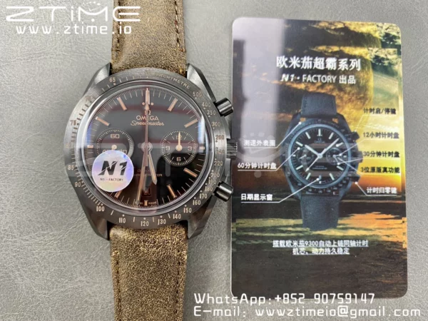 Omega  Speedmaster Real Ceramic 311.92.44.51.01.006 N1 Factory 1:1 Best Edition A9300 - Super Clone Watch | 1:1 Best Version