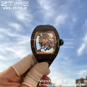 RICHARD MILLE RM055 NTPT RM Factroy 1:1 Best Edition Gold Bezel on Rubber Strap RMUL2 Super Clone - Super Clone Watch | 1:1 Best Version
