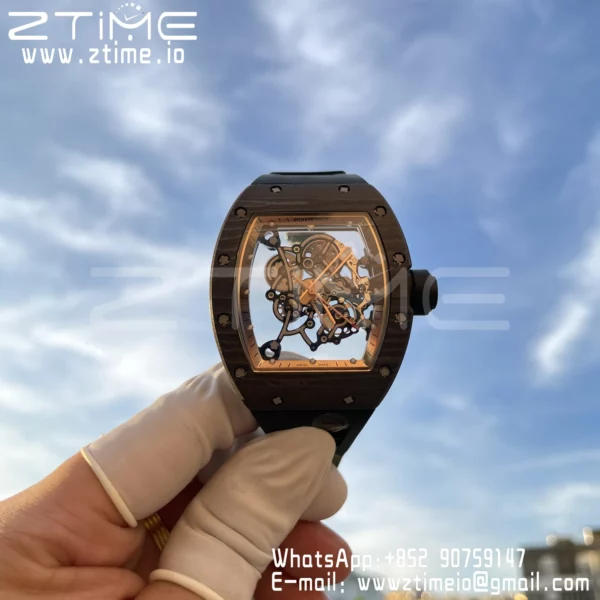 RICHARD MILLE RM055 NTPT RM Factroy 1:1 Best Edition Gold Bezel on Rubber Strap RMUL2 Super Clone - Super Clone Watch | 1:1 Best Version