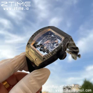 RICHARD MILLE RM055 NTPT RM Factroy 1:1 Best Edition Gold Bezel on Rubber Strap RMUL2 Super Clone - Super Clone Watch | 1:1 Best Version