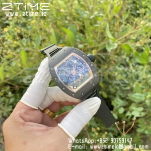 RICHARD MILLE RM055 NTPT RM Factroy 1:1 Best Edition Gold Bezel on Rubber Strap RMUL2 Super Clone - Super Clone Watch | 1:1 Best Version
