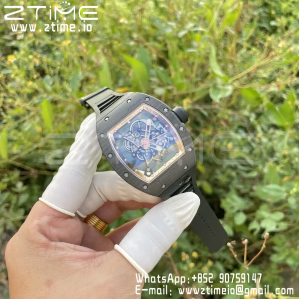 RICHARD MILLE RM055 NTPT RM Factroy 1:1 Best Edition Gold Bezel on Rubber Strap RMUL2 Super Clone - Super Clone Watch | 1:1 Best Version