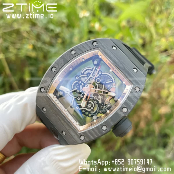 RICHARD MILLE RM055 NTPT RM Factroy 1:1 Best Edition Gold Bezel on Rubber Strap RMUL2 Super Clone - Super Clone Watch | 1:1 Best Version