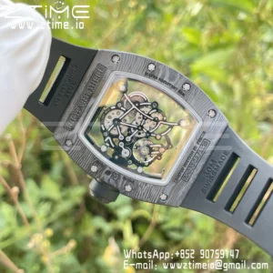 RICHARD MILLE RM055 NTPT RM Factroy 1:1 Best Edition Gold Bezel on Rubber Strap RMUL2 Super Clone - Super Clone Watch | 1:1 Best Version