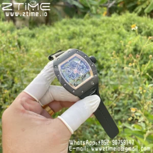 RICHARD MILLE RM055 NTPT RM Factroy 1:1 Best Edition Gold Bezel on Rubber Strap RMUL2 Super Clone - Super Clone Watch | 1:1 Best Version