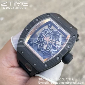 RICHARD MILLE RM055 NTPT RM Factroy 1:1 Best Edition Gold Bezel on Rubber Strap RMUL2 Super Clone - Super Clone Watch | 1:1 Best Version