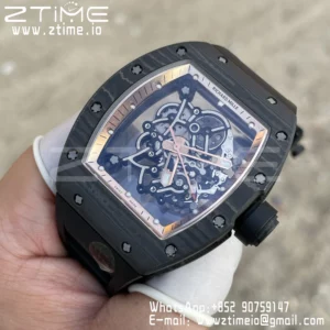 RICHARD MILLE RM055 NTPT RM Factroy 1:1 Best Edition Gold Bezel on Rubber Strap RMUL2 Super Clone - Super Clone Watch | 1:1 Best Version
