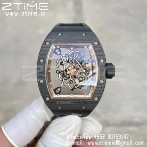 RICHARD MILLE RM055 NTPT RM Factroy 1:1 Best Edition Gold Bezel on Rubber Strap RMUL2 Super Clone - Super Clone Watch | 1:1 Best Version