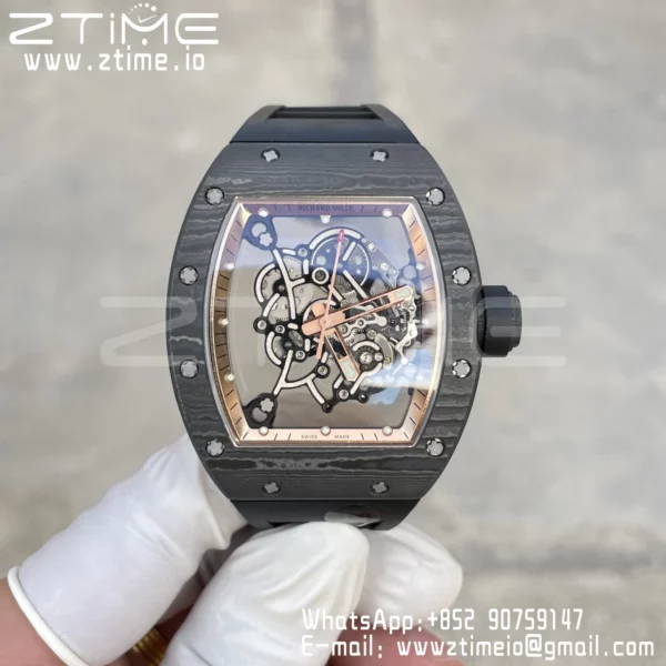 RICHARD MILLE RM055 NTPT RM Factroy 1:1 Best Edition Gold Bezel on Rubber Strap RMUL2 Super Clone - Super Clone Watch | 1:1 Best Version