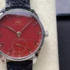 IWC Portuguese IW358315 GR Factory 1:1 Best Edition SS Red Dial Silvery Markers - Super Clone Watch | 1:1 Best Version