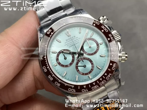 Rolex Daytona 126506 QF 1:1 Best Edition Ice Blue Dial Lume Marker SH4131 V6 (Gain Weight) - Super Clone Watch | 1:1 Best Version