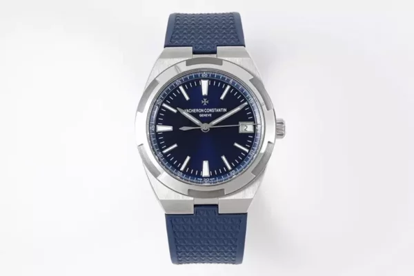 VC Overseas 4500V SS ZF 1:1 Best Edition Blue Dial on Blue Rubber Strap A5100 - Super Clone Watch | 1:1 Best Version