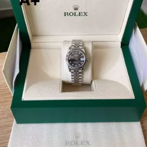Rolex DateJust 31mm 278274 A+ Factory 1:1 Best Edition Gray Diamonds Dial on Jubilee Bracelet DD2824 - Super Clone Watch | 1:1 Best Version