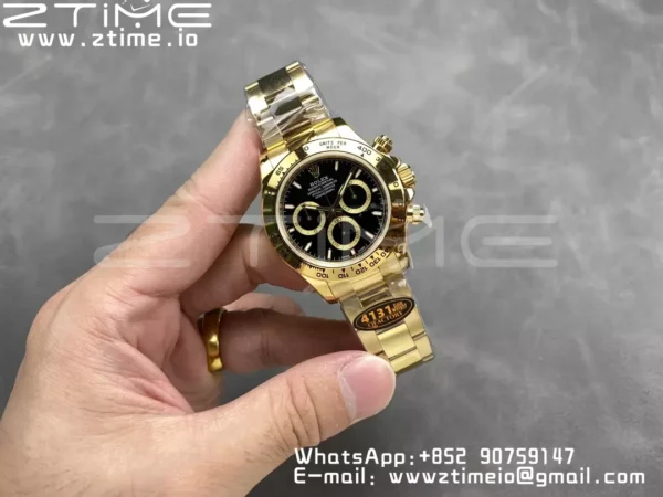 Rolex Daytona 126508 QF 1:1 Best Edition Black Dial SH4131 V6 (Gain Weight) - Super Clone Watch | 1:1 Best Version