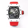 RICHARD MILLE RM35-01 White Carbon BBR Factory Best Edition Red Nylon Strap - Super Clone Watch | 1:1 Best Version