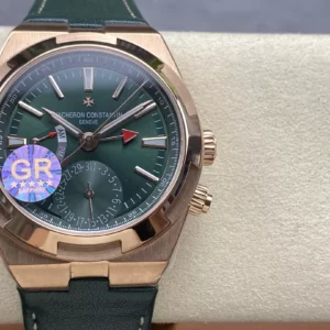 VC Overseas 41mm RG 7920V GR Factory 1:1 Best Edition Green Dial Green Leather Strap - Super Clone Watch | 1:1 Best Version