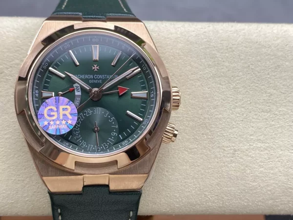 VC Overseas 41mm RG 7920V GR Factory 1:1 Best Edition グリーンダイアル グリーンレザーストラップ - スーパークローン時計｜1:1ベストバージョン