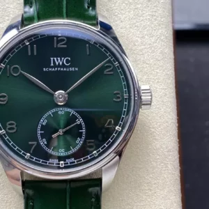 IWC Portuguese IW358310 GR Factory 1:1 Best Edition SS Green Dial Silvery Markers - Super Clone Watch | 1:1 Best Version