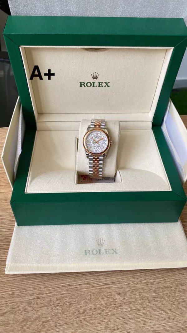 Rolex DateJust SS/RG 31mm 278241 A+ Factory 1:1 Best Edition Floral  Diamond Dial - Super Clone Watch | 1:1 Best Version