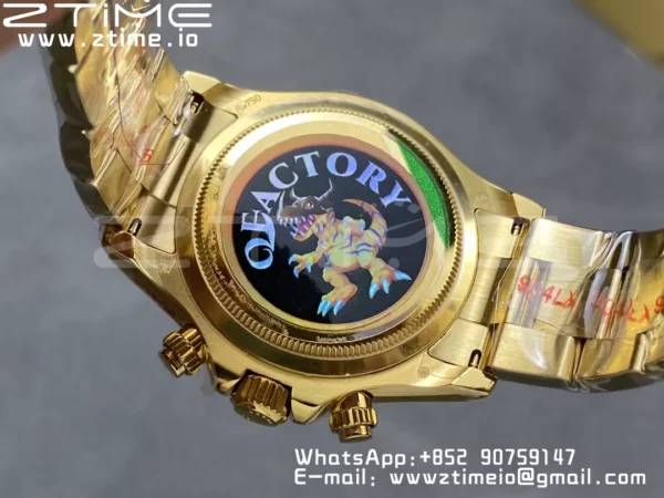 Rolex Daytona 126508 QF 1:1 Best Edition YG Dial SH4131 V6 (Gain Weight) - Super Clone Watch | 1:1 Best Version