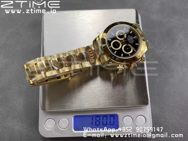 Rolex Daytona 126508 QF 1:1 Best Edition Black Dial SH4131 V6 (Gain Weight) - Super Clone Watch | 1:1 Best Version
