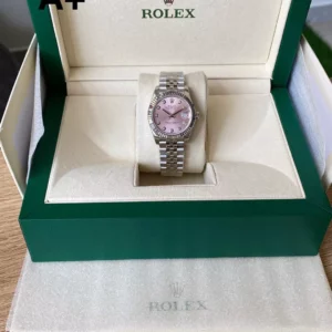 Rolex DateJust 31mm 278274 A+ Factory 1:1 Best Edition Pink Diamonds Dial  on Jubilee Bracelet DD2824 - Super Clone Watch | 1:1 Best Version