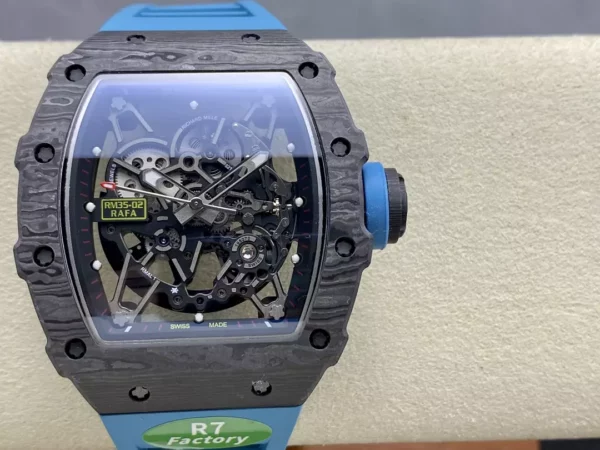 RICHARD MILLE RM035-02 NTPT R7 Factory 1:1 Best Edition Blue Rubber Strap - Super Clone Watch | 1:1 Best Version