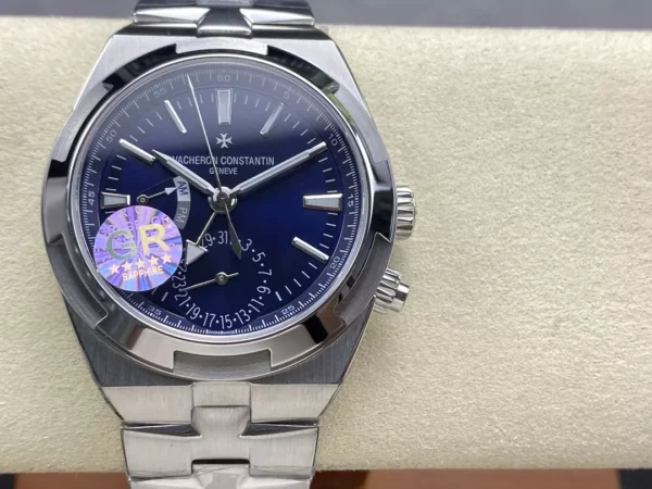 VC Overseas 41mm 7900V GR Factory 1:1 Best Edition Blue Dial SS Bracelet - Super Clone Watch | 1:1 Best Version