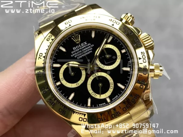 Rolex Daytona 126508 QF 1:1 Best Edition Black Dial SH4131 V6 (Gain Weight) - Super Clone Watch | 1:1 Best Version