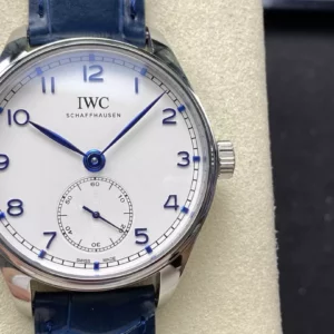 IWC Portuguese IW358304 GR Factory 1:1 Best Edition SS White Dial Blue Markers - Super Clone Watch | 1:1 Best Version