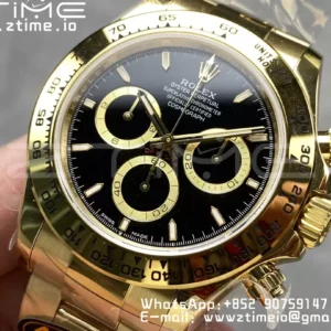 Rolex Daytona 126508 QF 1:1 Best Edition Black Dial SH4131 V6 (Gain Weight) - Super Clone Watch | 1:1 Best Version