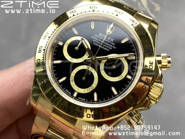 Rolex Daytona 126508 QF 1:1 Best Edition Black Dial SH4131 V6 (Gain Weight) - Super Clone Watch | 1:1 Best Version