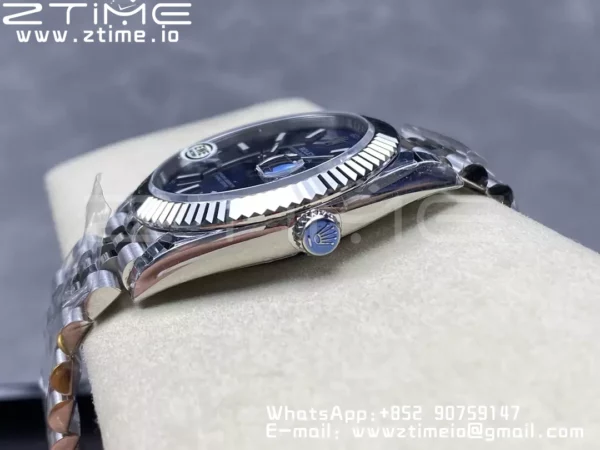Rolex DateJust 41 126334 EWE Factory 1:1 Best Edition Blue Textured Dial on Jubilee Bracelet A3235 - Super Clone Watch | 1:1 Best Version