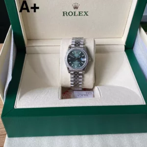 Rolex DateJust 31mm 278384 A+ Factory 1:1 Best Edition Green Dial on Diamond Bezel DD2824 - Super Clone Watch | 1:1 Best Version