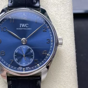 IWC Portuguese IW358305 GR Factory 1:1 Best Edition SS Blue Dial Silvery Markers - Super Clone Watch | 1:1 Best Version