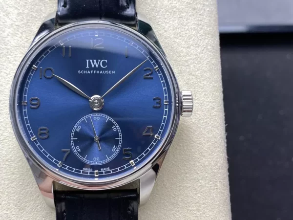 IWC Portuguese IW358305 GR Factory 1:1 Best Edition SS Blue Dial Silvery Markers - Super Clone Watch | 1:1 Best Version
