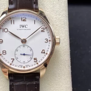 IWC Portuguese IW358306 GR Factory 1:1 Best Edition RG White Dial RG Markers - Super Clone Watch | 1:1 Best Version