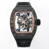 リシャール・ミル RM055 NTPT APSファクトリー 1:1ベストエディション RGベゼル ブラッククラウン ラバーストラップ - スーパークローンウォッチ｜1:1ベストバージョン