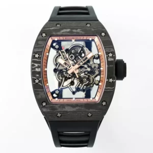 リシャール・ミル RM055 NTPT APSファクトリー 1:1ベストエディション RGベゼル ブラッククラウン ラバーストラップ - スーパークローンウォッチ｜1:1ベストバージョン