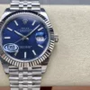 Rolex DateJust 41 126334 EWE Factory 1:1 Best Edition Blue Textured Dial on Jubilee Bracelet A3235 - Super Clone Watch | 1:1 Best Version