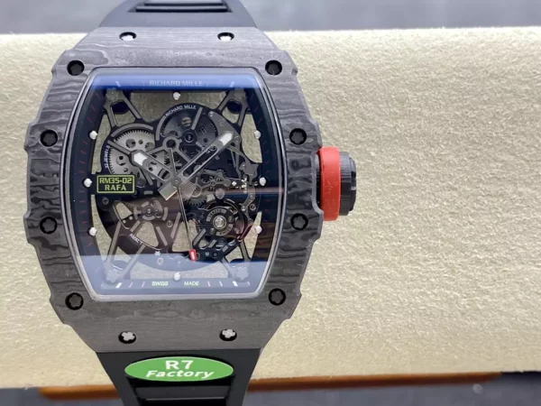 RICHARD MILLE RM035-02 NTPT R7 Factory 1:1 Best Edition Black Rubber Strap - Super Clone Watch | 1:1 Best Version