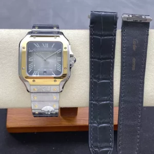 Santos de Cartier W2SA0030 40mm SS  BVF 1:1 Best Edition Gray Dial V2 - Super Clone Watch | 1:1 Best Version