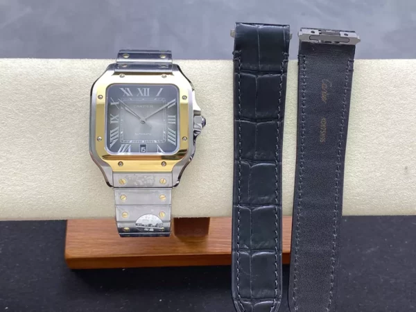 Santos de Cartier W2SA0030 40mm SS  BVF 1:1 Best Edition Gray Dial V2 - Super Clone Watch | 1:1 Best Version