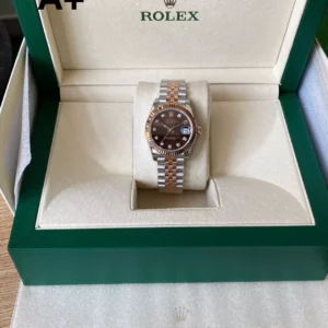 Rolex DateJust SS/RG 31mm 278271 A+ Factory 1:1 Best Edition Brown Diamond Dial - Super Clone Watch | 1:1 Best Version